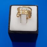 انگشتر اسم معصومه استیل-لاتین-کد118