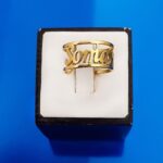 انگشتر اسم سمیه استیل لاتین کد116