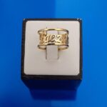 انگشتر اسم فائزه استیل-لاتین-کد135