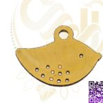آویز استیل طلایی پرنده کد59