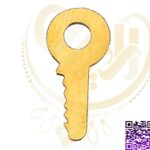 آویز استیل طلایی کلید کد93