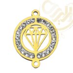 خرجکار استیل نگین دار الماس کد256