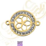 خرجکار استیل نگین دار گل کد251