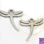 اویز استیل نقره ای سنجاقک کد162