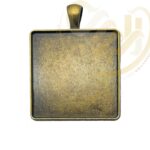 قاب برنزی مربعی بزرگ آویز کد529