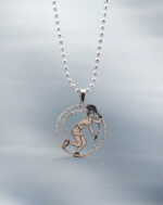 گردنبند بدمینتون استیل رنگ ثابت کد59