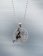 گردنبند بسکتبال توپ استیل رنگ ثابت کد29