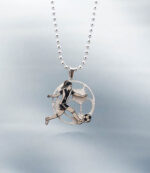 گردنبند فوتبالیست استیل رنگ ثابت کد64