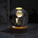 گوی شب خواب کریستالی فضانورد و نردبان سایز6