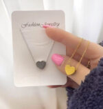 گردنبند قلب برجسته گردنبند قلب سه بعدی کد117