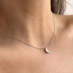 گردنبند ماه برجسته مینیمال کد251