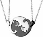 گردنبند استیل ست گربه کد160