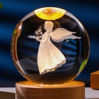 گوی شبخواب گوی کریستالی فرشته سایز6