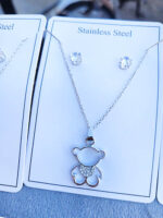 نیم ست دخترانه مدل خرس نگیندار توخالی