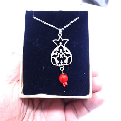 گردنبند انار استیل رنگ ثابت دخترانه کد242