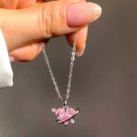  گردنبند دخترانه قلب سوارسکی کد262