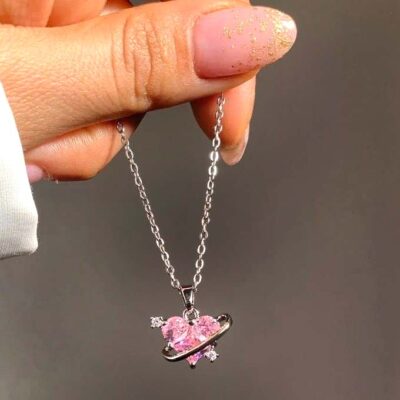  گردنبند دخترانه قلب سوارسکی کد262