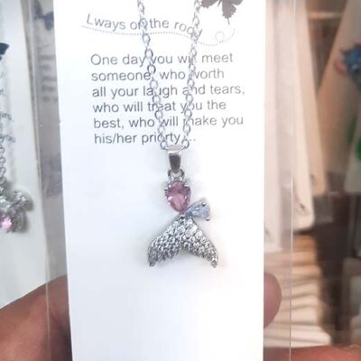 گردنبند دخترانه دم وال سوارسکی کد259