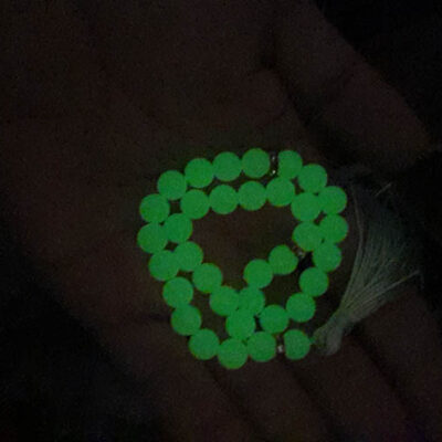 تسبیح 33دانه شب تاب سبز کد25