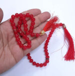 تسبیح 33دانه تک رنگ عقیقی کد11