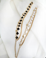 دستبند سه لاین ونکلیف مشخصات  : دستبند سه لاین استیل رنگ ثابت لاین اول زنجیر خلخال طلایی طول 16 سانت لاین دوم زنجیر ونکلیف پایه طلایی رنگ گل سفید و مشکی طول 16 سانت لاین سوم کارتیر تراش طلایی طول زنجیر 16 سانت طول زنجیر سایز رنگ طلایی طلایی 5 سانت قفل و اتصالات استیل رنگ ثابت کانال محصولات و کدرهگیری واتساپ https://whatsapp.com/channel/0029Vb6G4LDA89MaeB17xp18 کانال محصولات جدید پیام رسان ایتا https://eitaa.com/kharraziaramis مشاهده کدرهگیری پیام رسان ایتا https://eitaa.com/postkharraziaramis پیج اینستاگرام https://instagram.com/kharraziaramis شماره واتساپ و پاسخگویی ( ساعات کاری  9 تا 14 ) 09100772050 دستبند استیل ون کلیف دستبند زنانه استیل ونکلیف دستبند ونکلیف استیل دستبند زنانه استیل ون کلیف دستبند رنگ ثابت ونکلیف دستبند رنگ ثایت ونکلیف دستبند دخترانه ونکلیف دستبند زنانه ونکلیف