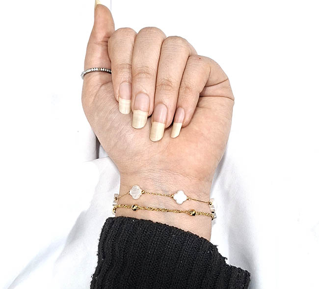 دستبند دولاین طرح ونکلیف بازنجیر خلخال