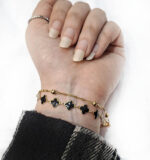 دستبند دو لاین استیل دستبند دوتایی استیل دستبند دخترانه دولاین دستبند زنانه دولاین دستبند استیل دولاین خرازی آرامیس (3)