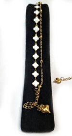 دستبند دو لاین استیل دستبند دوتایی استیل دستبند دخترانه دولاین دستبند زنانه دولاین دستبند استیل دولاین خرازی آرامیس (3)