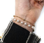 دستبند دو لاین استیل دستبند دوتایی استیل دستبند دخترانه دولاین دستبند زنانه دولاین دستبند استیل دولاین خرازی آرامیس (10)