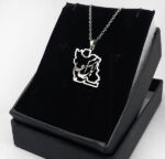 گردنبند استیل ایران نقره ای کد234