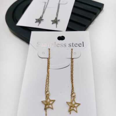 گوشواره بخیه ای استیل دو ستاره  مشخصات : طول زنجیر : 6 سانت طول پلاک : یک سانت رنگ طلایی و نقره ای جنس استیل رنگ ثابت کانال محصولات جدید پیام رسان ایتا https://eitaa.com/kharraziaramis مشاهده کدرهگیری پیام رسان ایتا https://eitaa.com/postkharraziaramis کانال واتساپ https://whatsapp.com/channel/0029Vb6G4LDA89MaeB17xp18 پیج اینستاگرام https://instagram.com/kharraziaramis شماره واتساپ و پاسخگویی ( ساعات کاری 9 تا 13 – 17 تا 21 ) 09100772050 خرازی ارامیس خرازی قم خرازی زیورالات خرازی بازار تهران خرازی بازار بزرگ خرازی مروی خرازی مشهد خرازی شیراز خرازی اصفهان گوشواره بخیه ی گوشواره گوشواره استیل بخیه ماه  گوشواره دخترانه بخیه ای ستاره گوشواره زنجیری ستاره بخیه ای ستاره گوشواره رنگ ثابت بخیه ای ستاره گوشواره بخیه ای ستاره گوشواره ستاره گوشواره ستاره بخیه ای ستاره گوشواره دخترانه بخیه ای ستاره گوشواره زنجیری بخیه ای ستاره گوشواره رنگ ثابت بخیه ای ستاره 