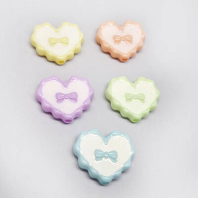مهره پلاستیکی قلب 5عددی کد4