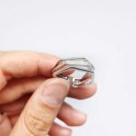  انگشتر دخترانه نگیندار نگین سفید کد5
