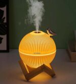 دستگاه بخور سرد پایه چوبی طرح گنجشک با چراغ خوابLED
